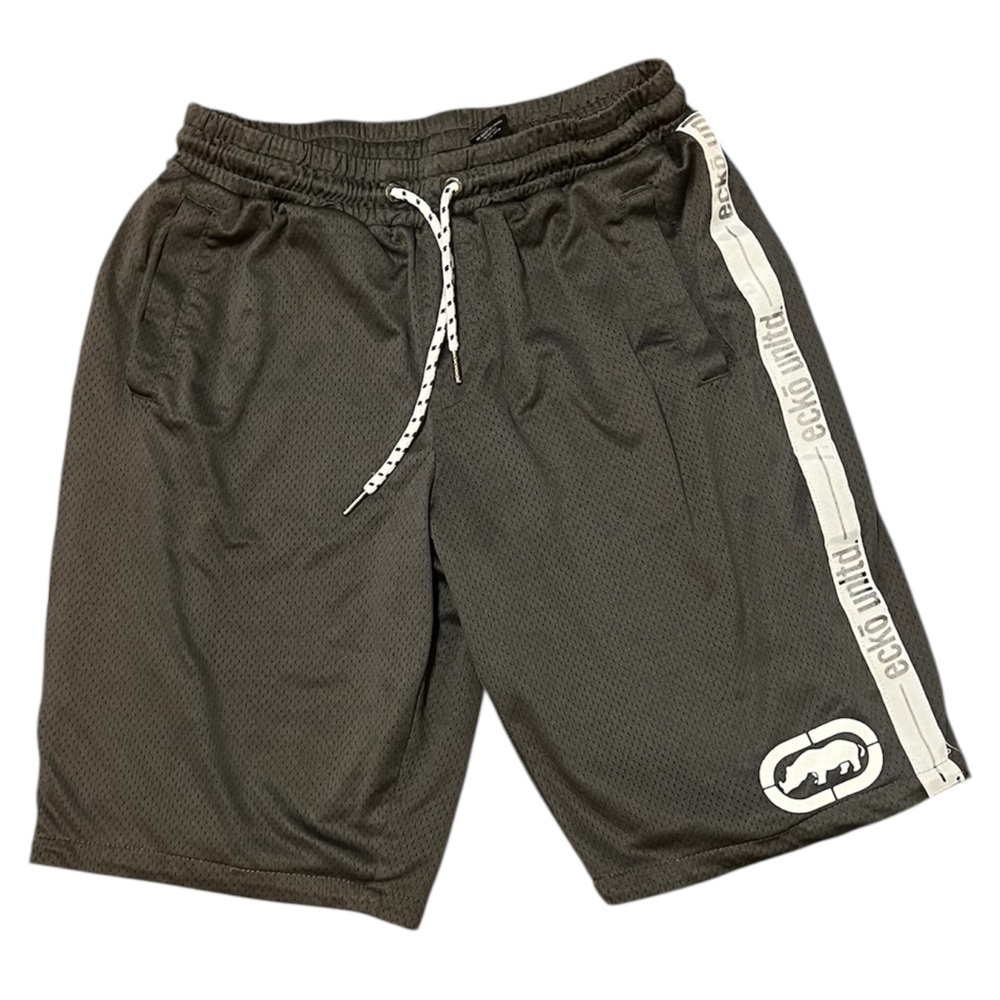 Ecko Unlimited Charcoal Athletic
Thick Mesh Basketball Shorts Sz M